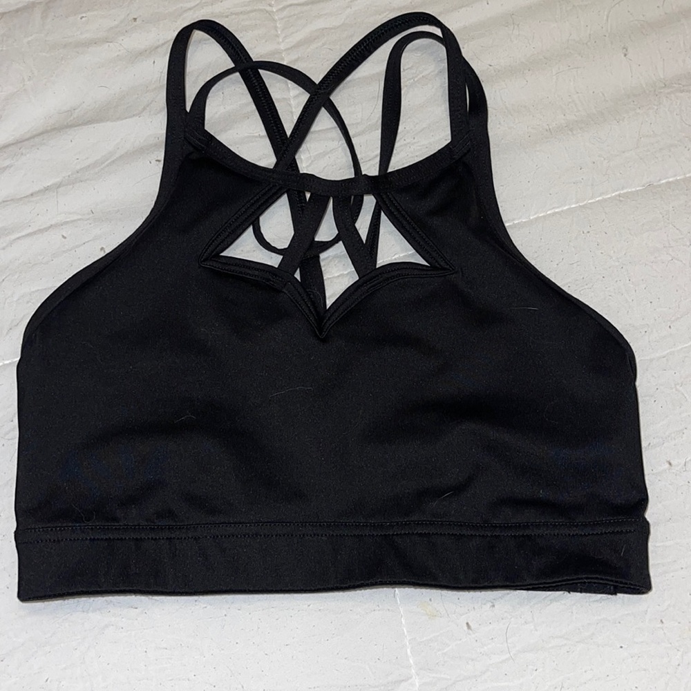 victoria’s secret black high neck sports bra - Picture 1 of 2